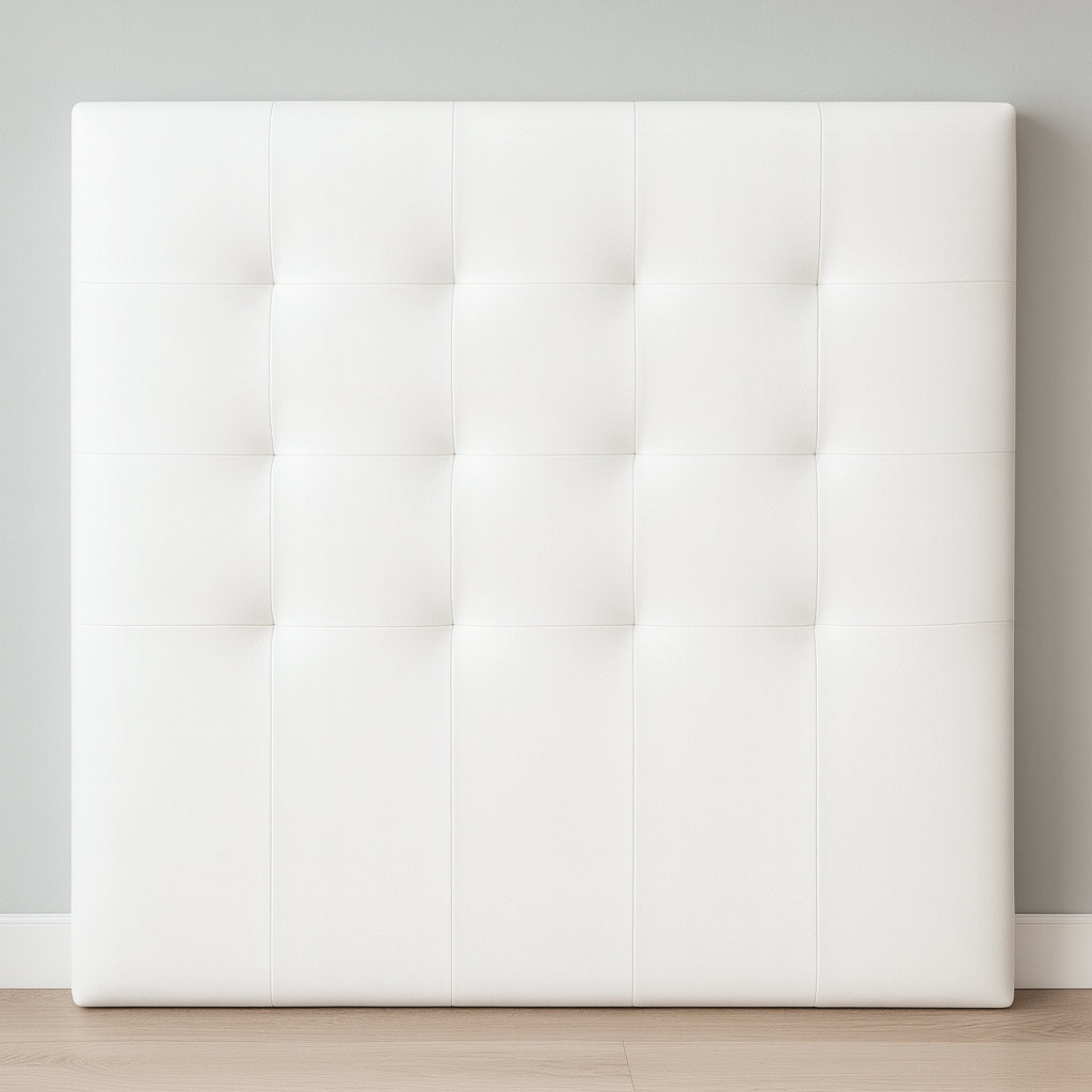 Cabecero Tapizado Acolchado Capitoné · 120 cm Alto · Polipiel Antihumedad · Desde 90 cm
