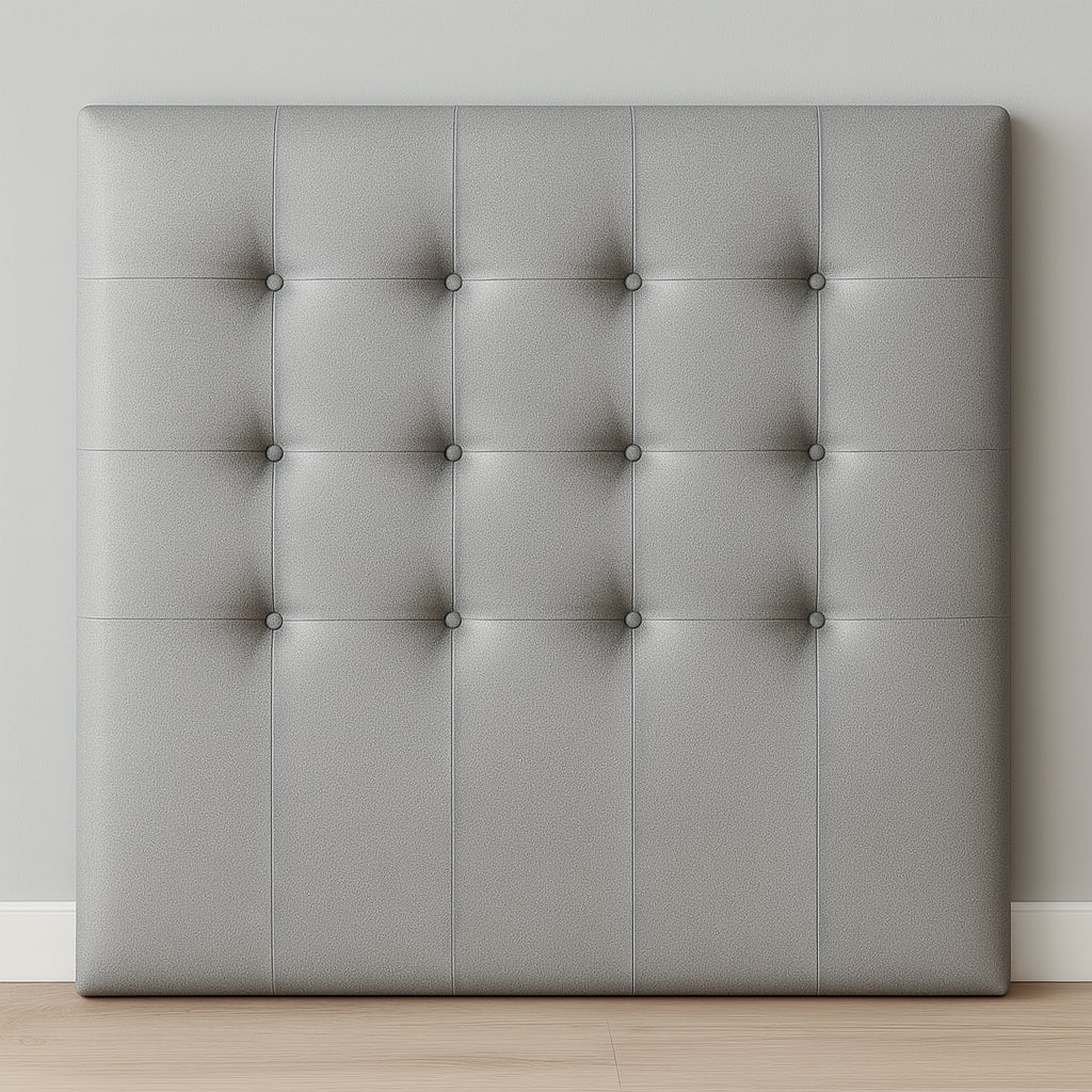 Cabecero Tapizado Acolchado Capitoné · 120 cm Alto · Polipiel Antihumedad · Desde 90 cm