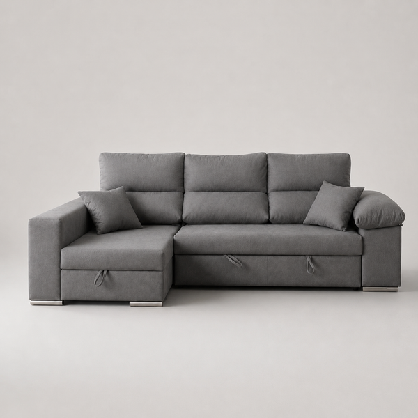 Sofá Chaiselongue Cama ROSALIA con Arcón 263cm