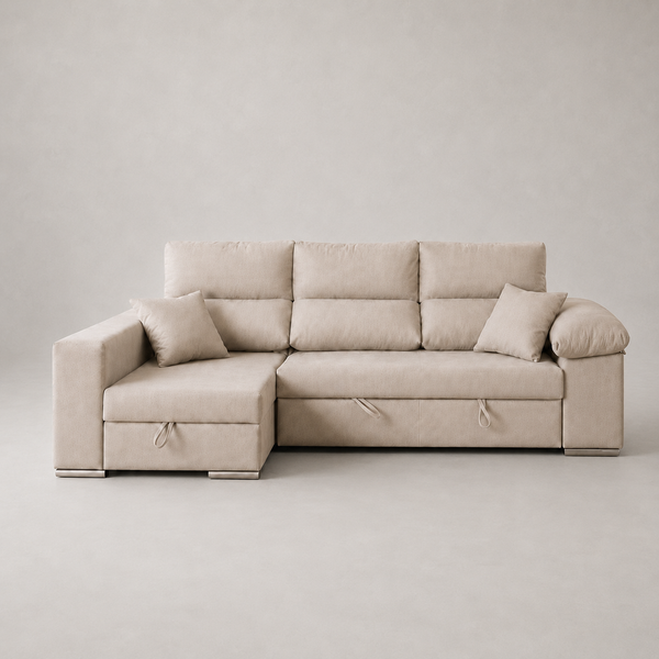 Sofá Chaiselongue Cama ROSALIA con Arcón 260cm
