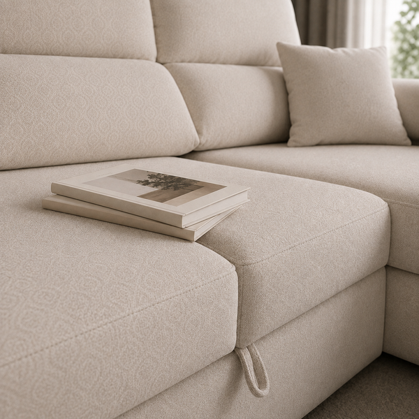 Sofá Chaiselongue Cama ROSALIA con Arcón 260cm