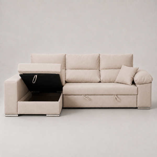 Sofá Chaiselongue Cama ROSALIA con Arcón 260cm