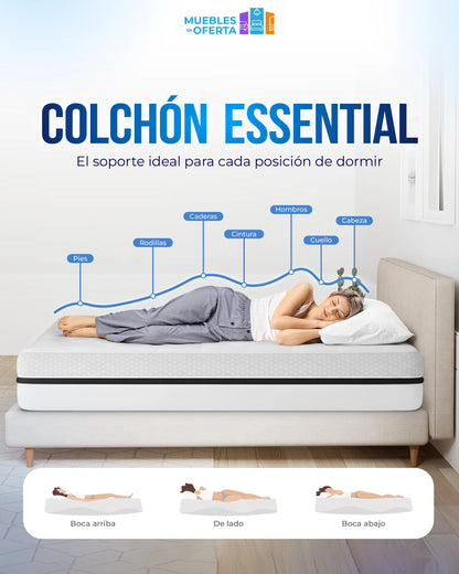 Colchón Essential 25cm Visco