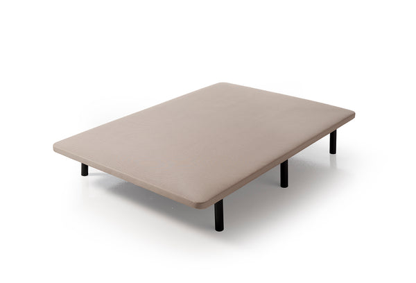 base tapizada 3D transpirable patas enroscables beige
