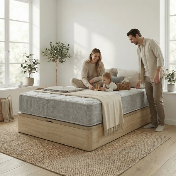 Pack Colchón Bibi 28cm + Canapé Abatible Reforzado