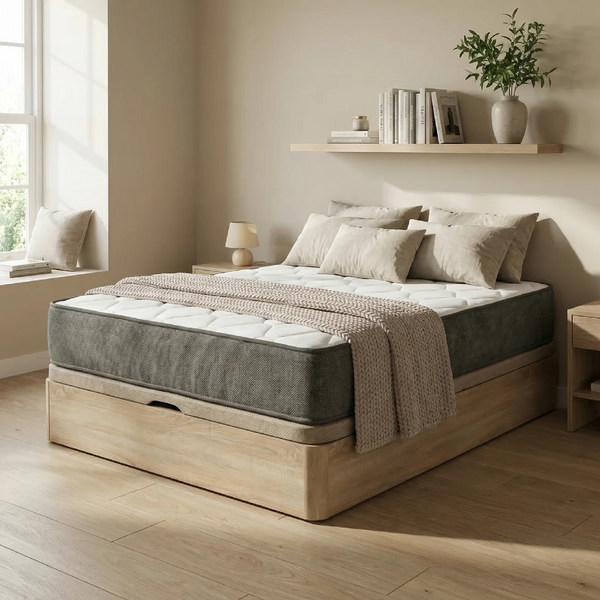 Pack Colchón Viscoelástico Essential Pro + Canapé Abatible Reforzado