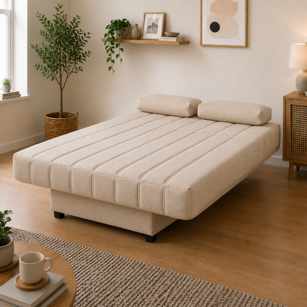 Sofá Cama EMMA Clic-Clac 190cm · Arcón Integrado