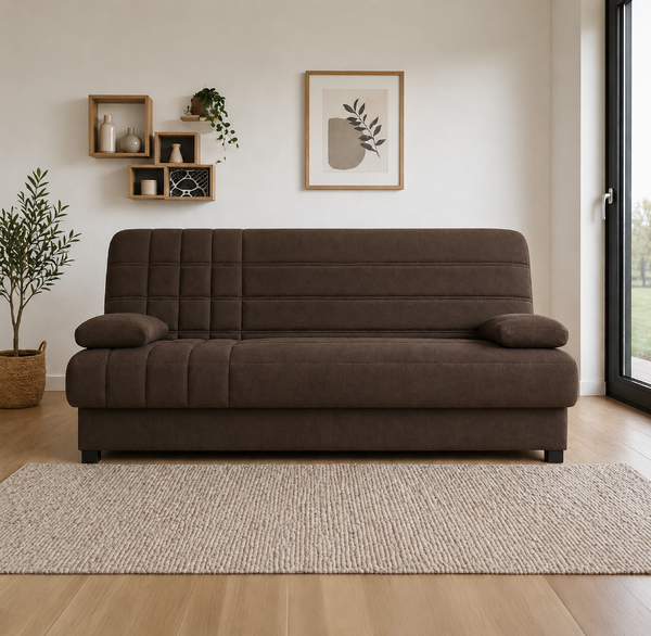 Sofá Cama EMMA Clic-Clac 190cm · Arcón Integrado