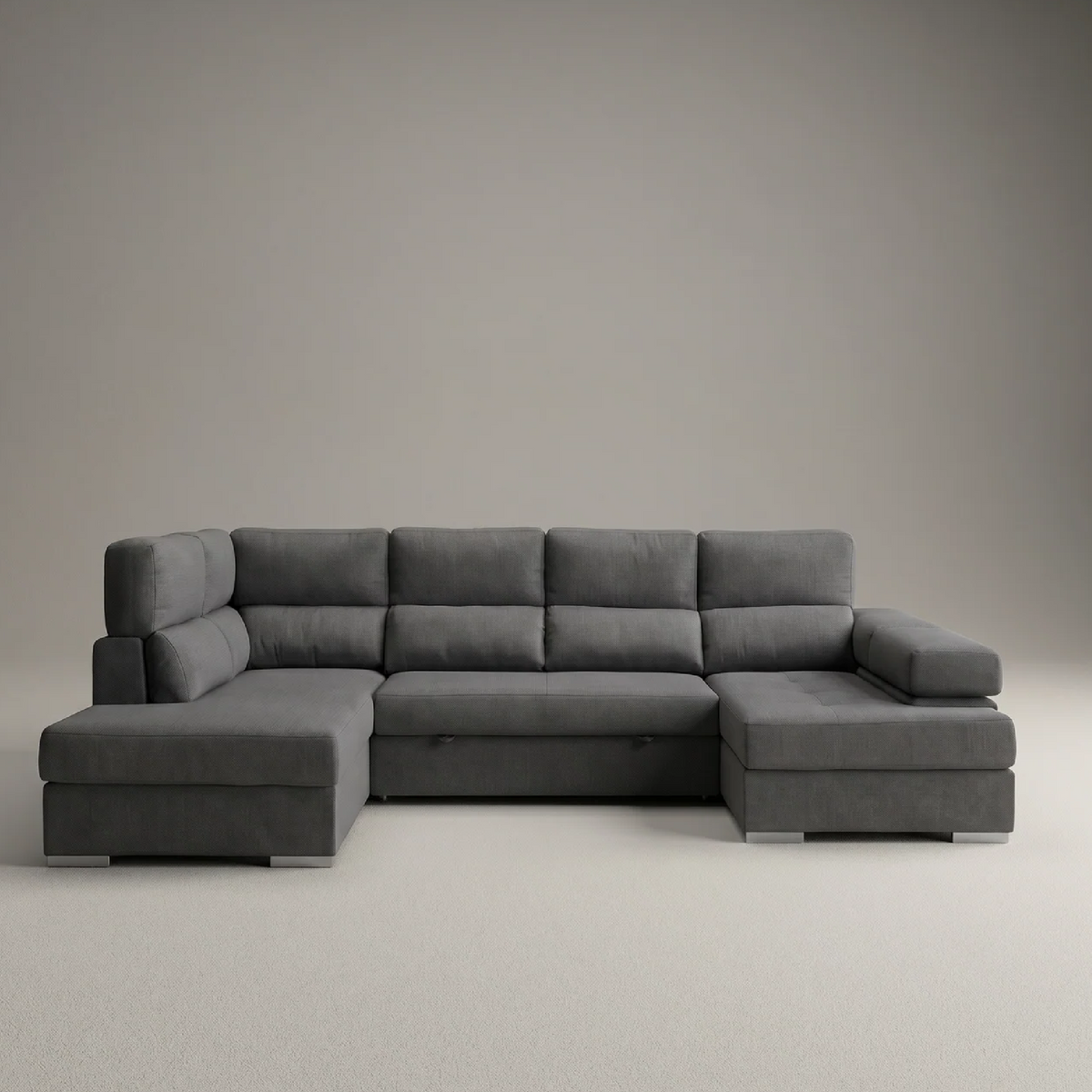 Sofá Chaiselongue FLORA Rinconera 345cm 4-5 Plazas Cama + Arcón