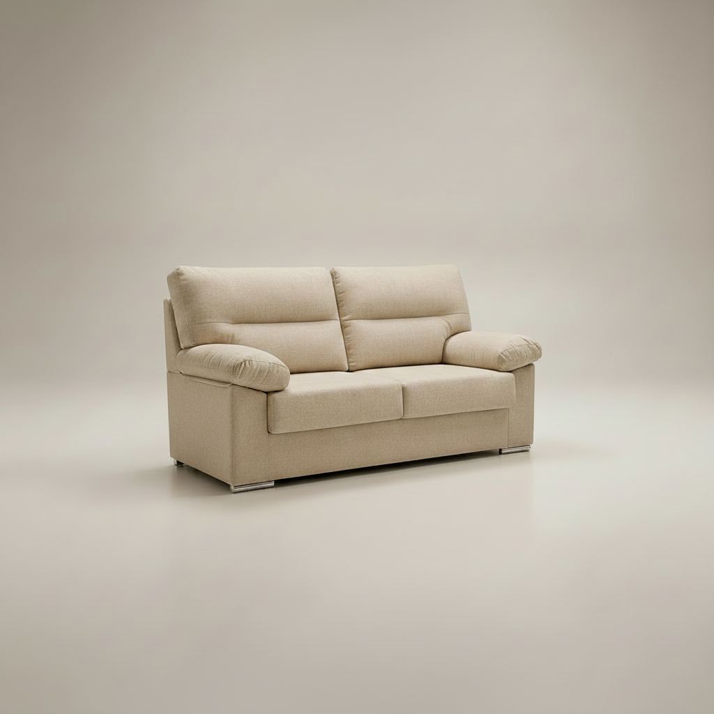 Sofa Lina 3 Plazas 180cm Tapizado Tela Antimanchas