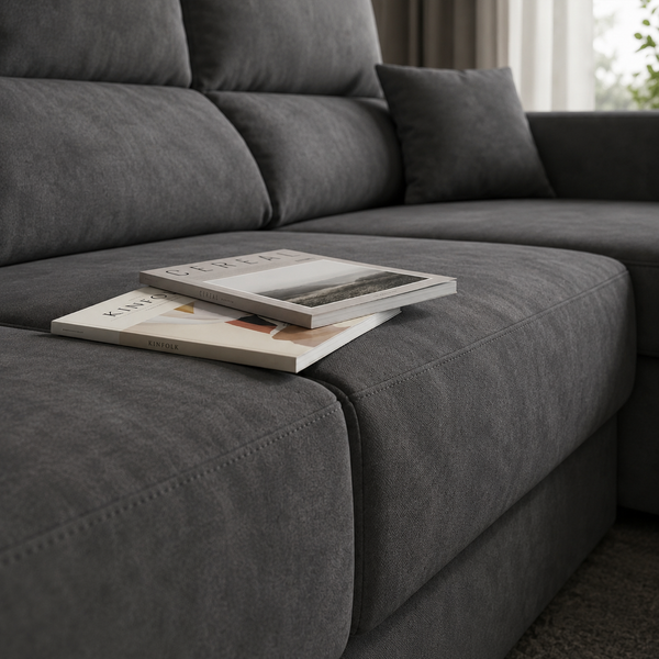 Sofá Chaiselongue ROMEO 265cm Arcón Integrado · a elegir Izq/Der