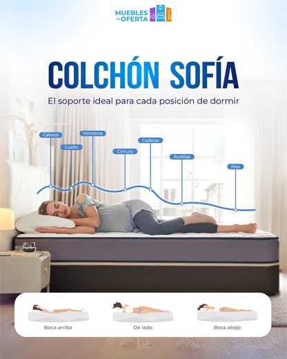 Colchón Sofía 30cm Visco