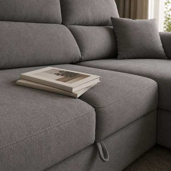 Sofá Chaiselongue Cama ROSALIA con Arcón 263cm
