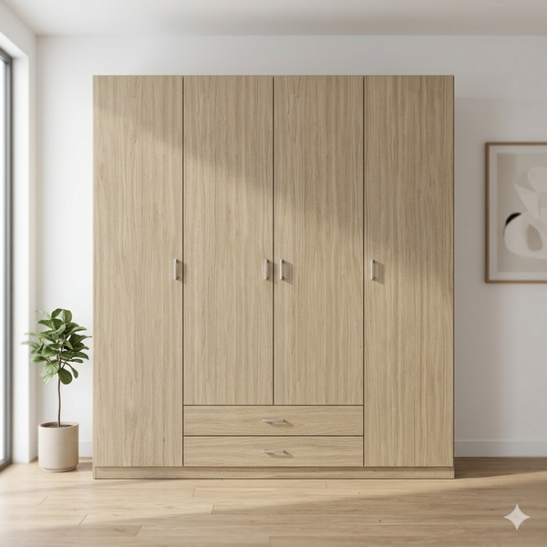 armario cambrian 4 puertas máxima capacidad dormitorio matrimonio vestidor